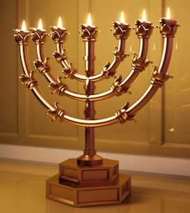 Seven Spirits like the Menorah candle stick 